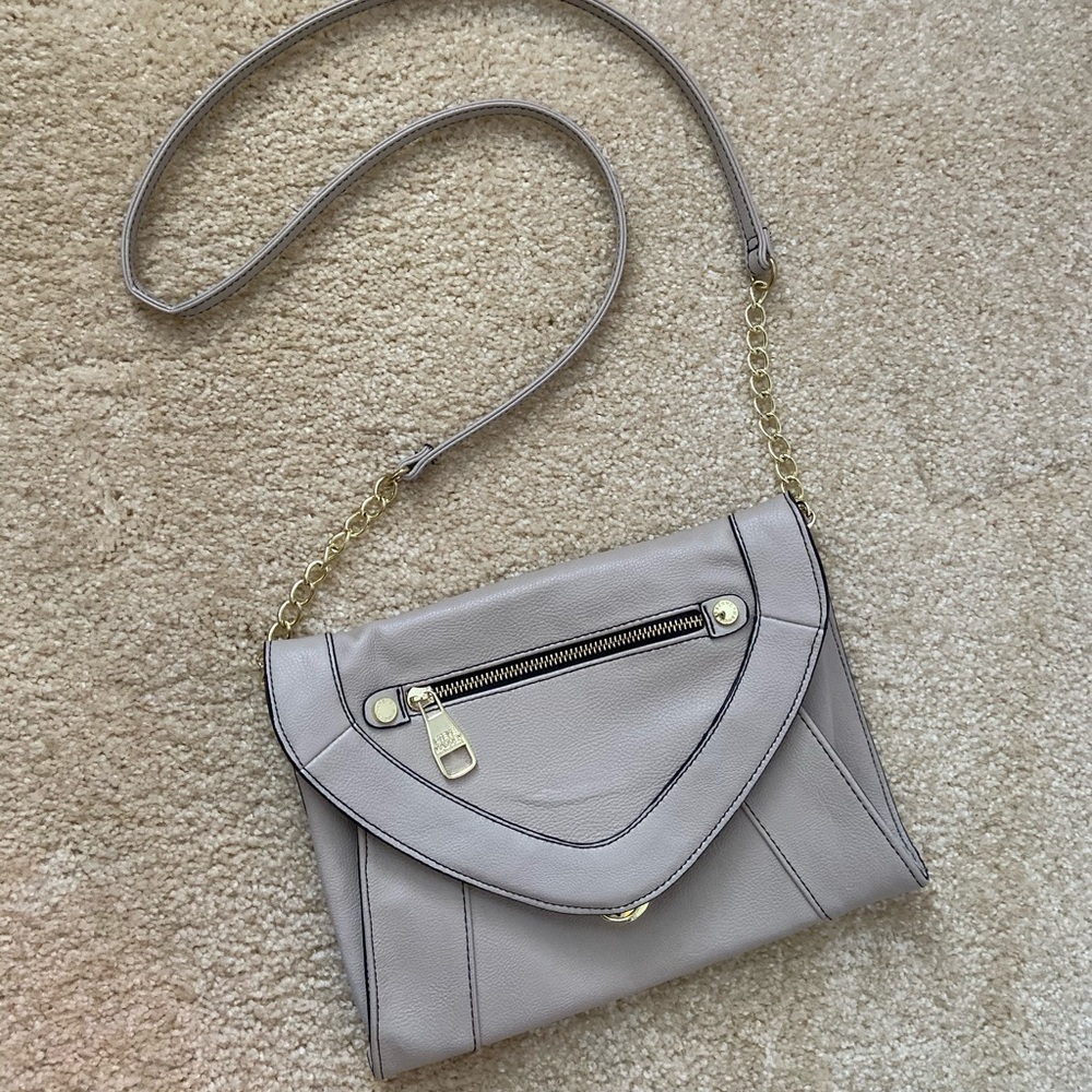 Steve Madden Envelope Crossbody Clutch Taupe